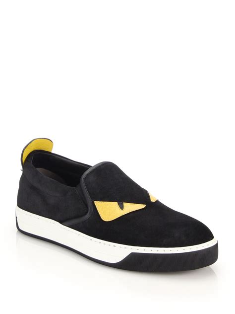 fendi mens slip ons